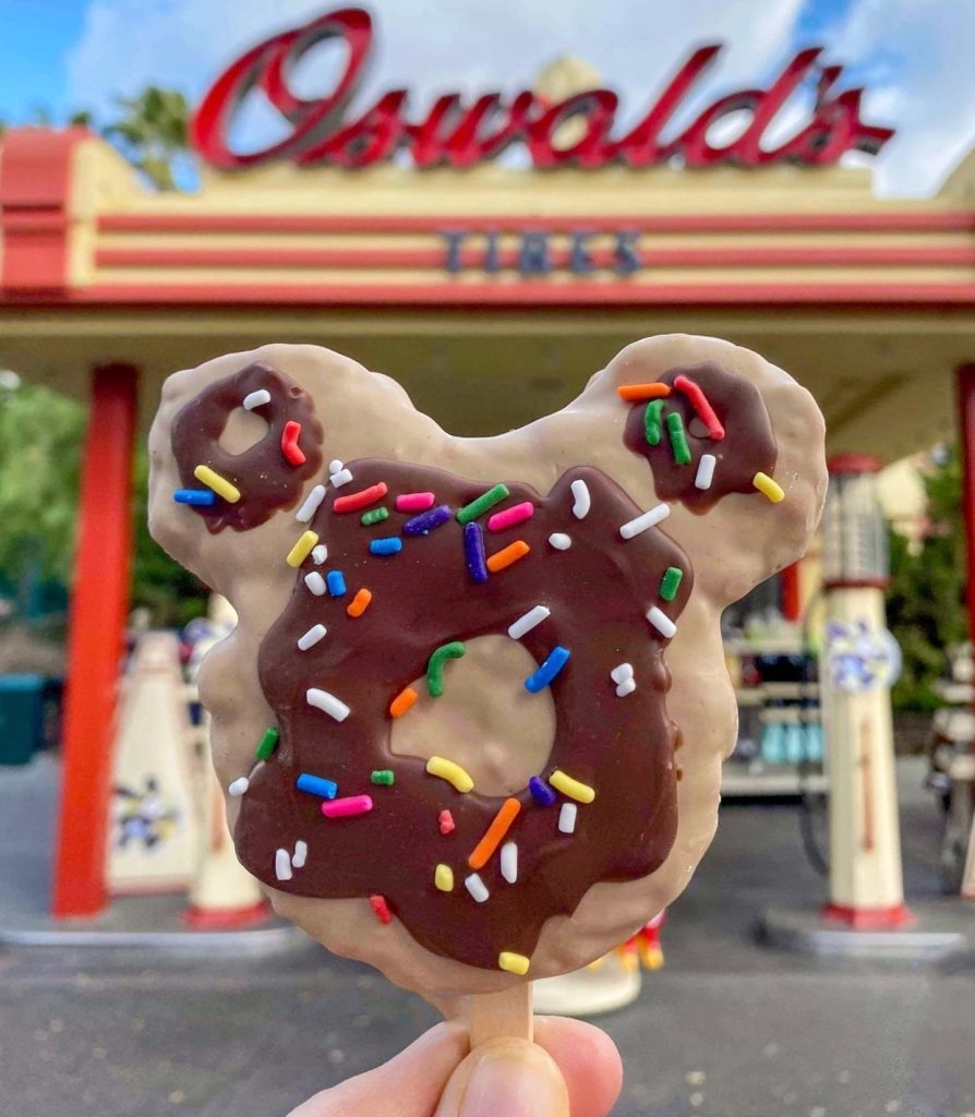 New Mickey Donut Rice Krispy Treat - Food at Disneyland