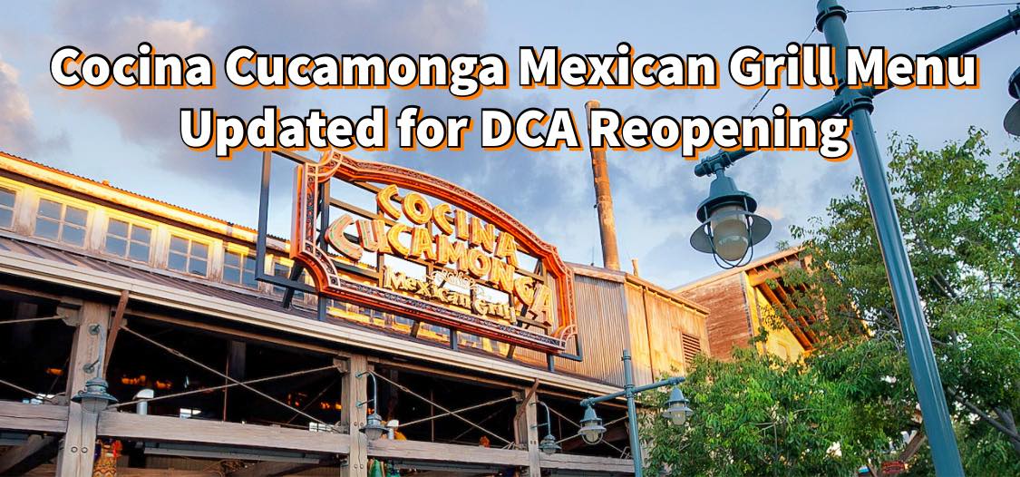Cocina Cucamonga Mexican Grill Menu - Updated for DCA Reopening - Food